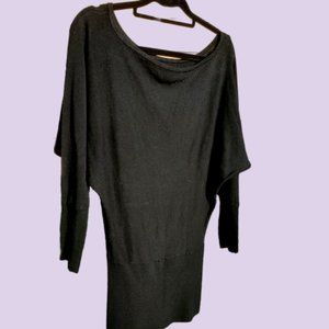 B L A C K Off Shoulder Long Sleeve Sweater